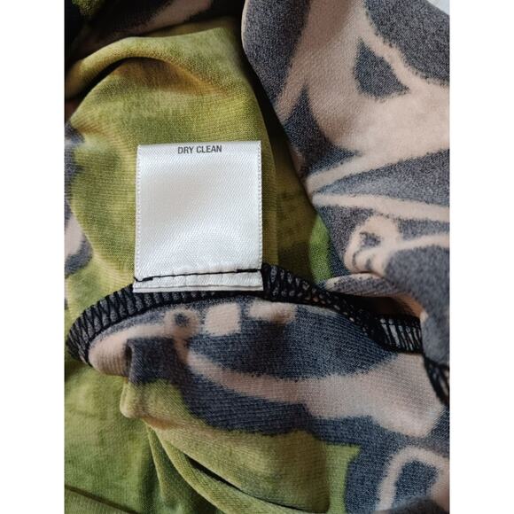 NEW DRESSBARN Dress 14 Stretchy Shirred 3/4 Sleeves Colorful Career Office Event - Picture 11 of 15